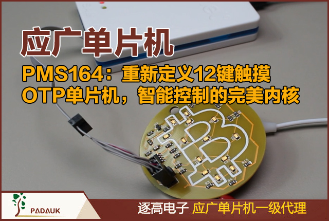 PMS164:12键触摸OTP单片机,应广科技单片机,智能控制的完美内核 , 触摸按键单片机、OTP微控制器、应广科技、低功耗MCU、电容触摸感应