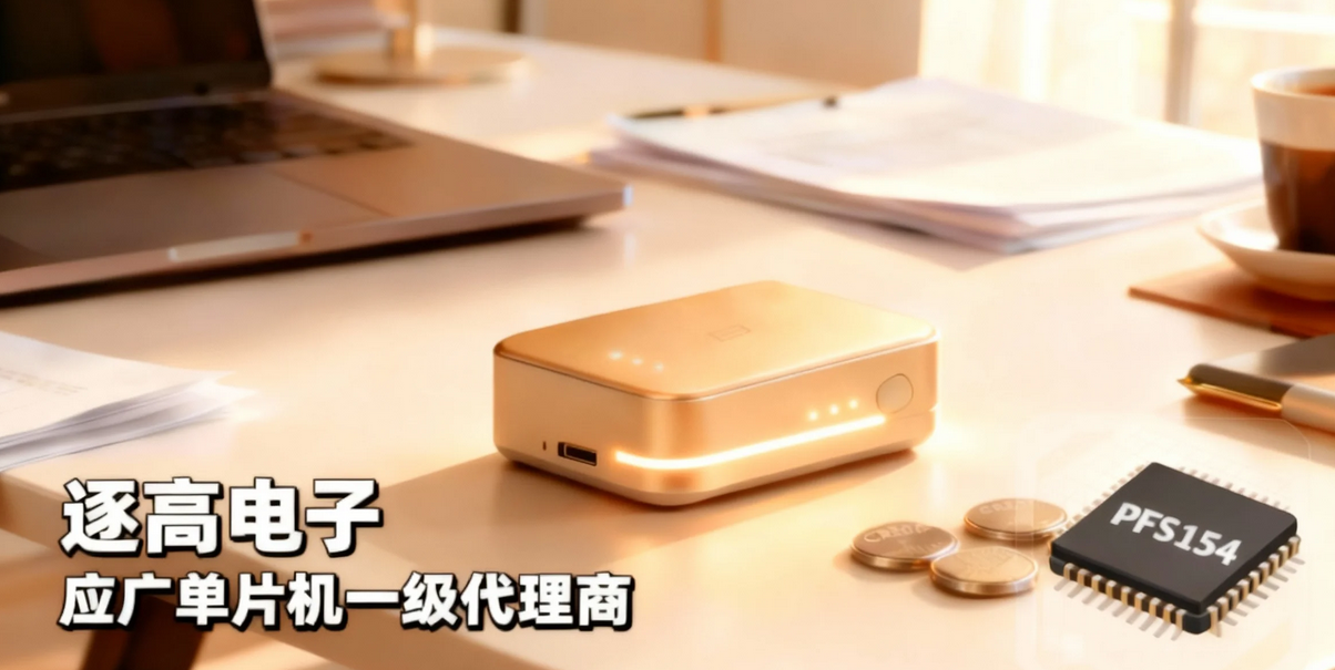 超低功耗设备状态指示灯实物图，展示了小型PCB板上的LED和电池座