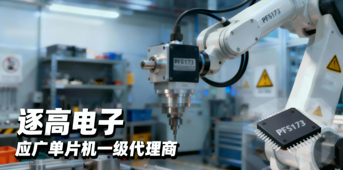 工业级编码器读取器模块，展示了连接到编码器的电路