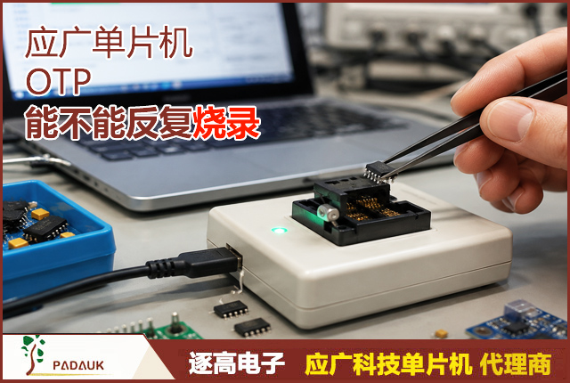 应广单片机, OTP, 反复烧录, PMS150C, PFS154, 烧录区别, 量产避坑, 一次性编程, MTP, Padauk, 单片机开发